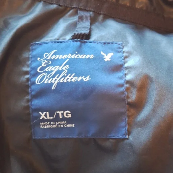 Y2K American Eagle Outfitters Lavendar Faux Fur Removable Hood Size XL/TG - Picture 8 of 12